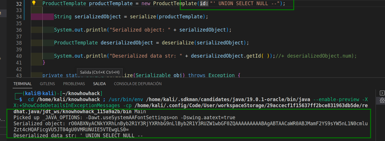 Deserialization java with postgresql using sqlinjection 6 2023 01 07 01 49 45