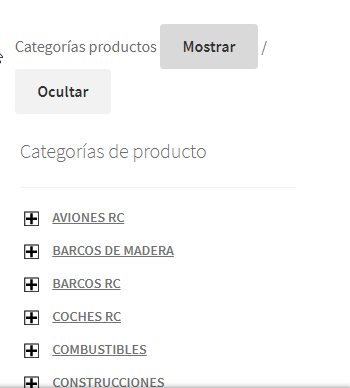 Divi Woocommerce barra lateral arriba en el móvil
